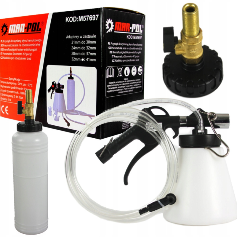 Комплект за смяна и обезвъздушаване на спирачна течност MAR-POL