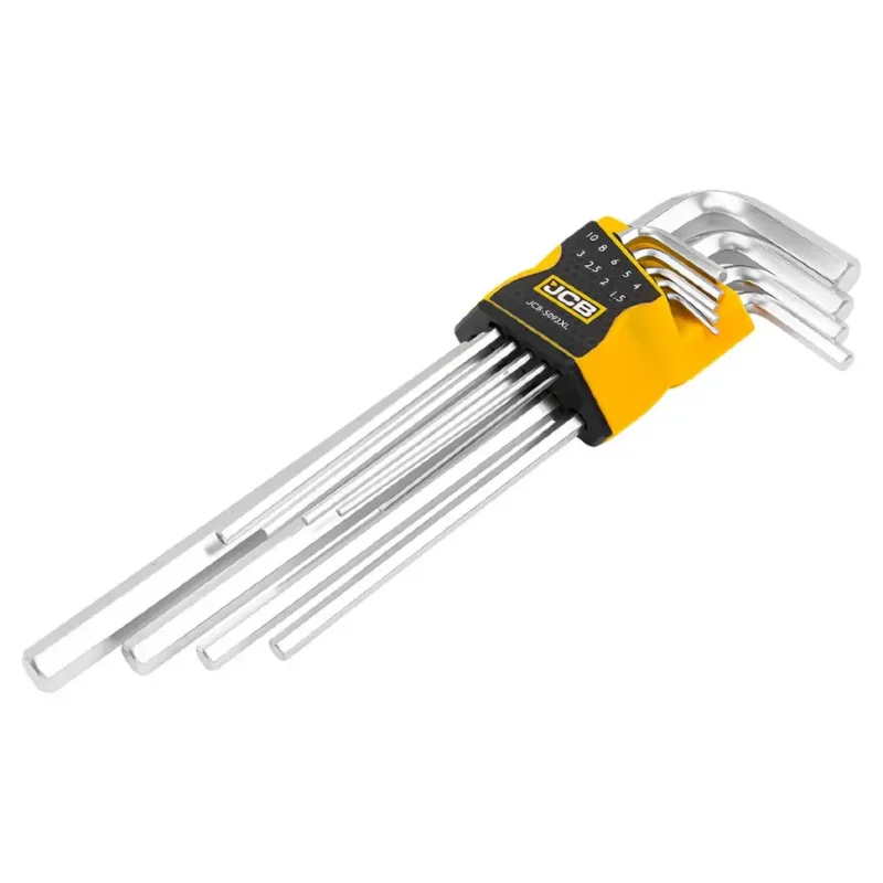 Комплект удължени шестограми 9 части JCB , 1.5 – 10мм