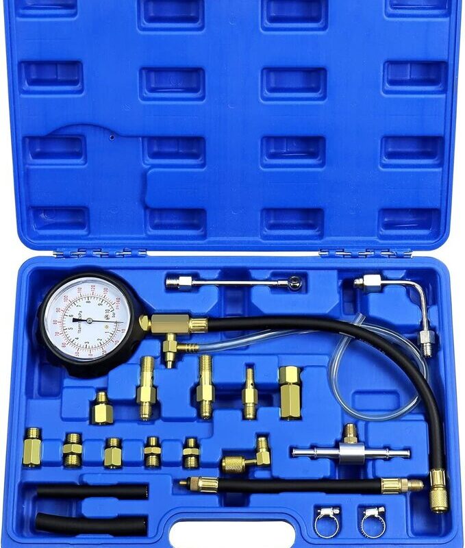 Тестер за налягане на гориво и масло 21 части, HAWEK