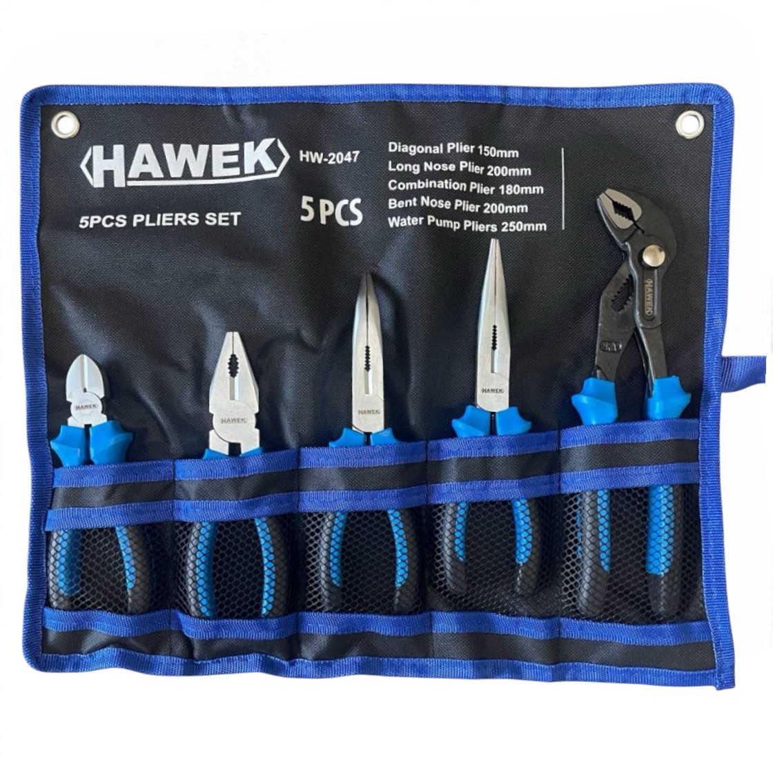 Професионален комплект клещи 5 части HAWEK