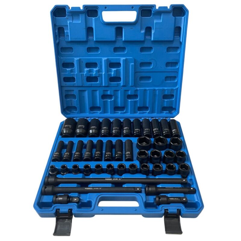 Комплект ударни вложки и удължения 1/2'' 43 части HAWEK