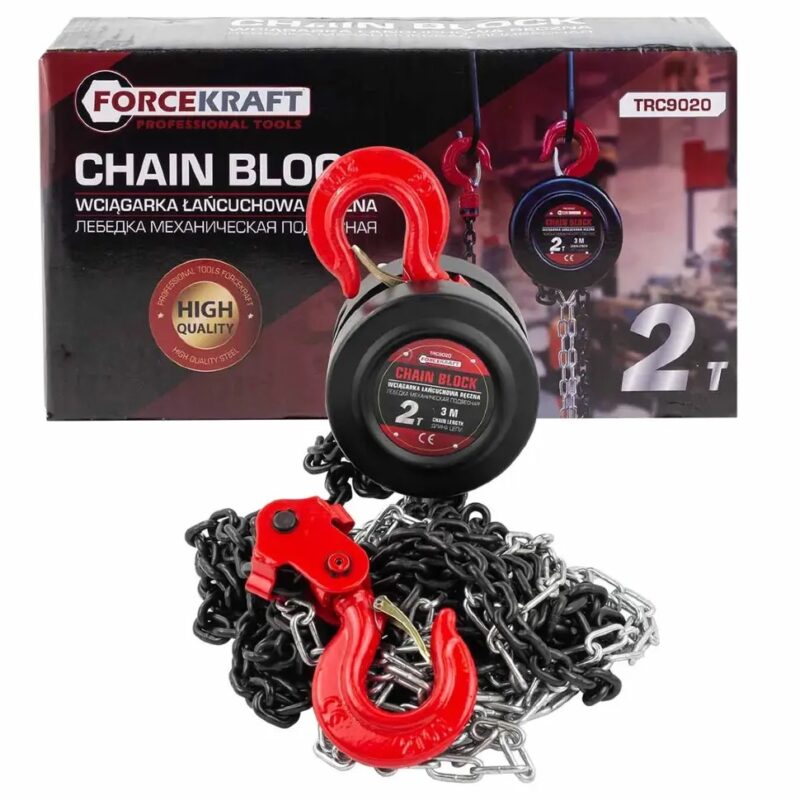 Ръчна верижна лебедка 2 тона FORCEKRAFT