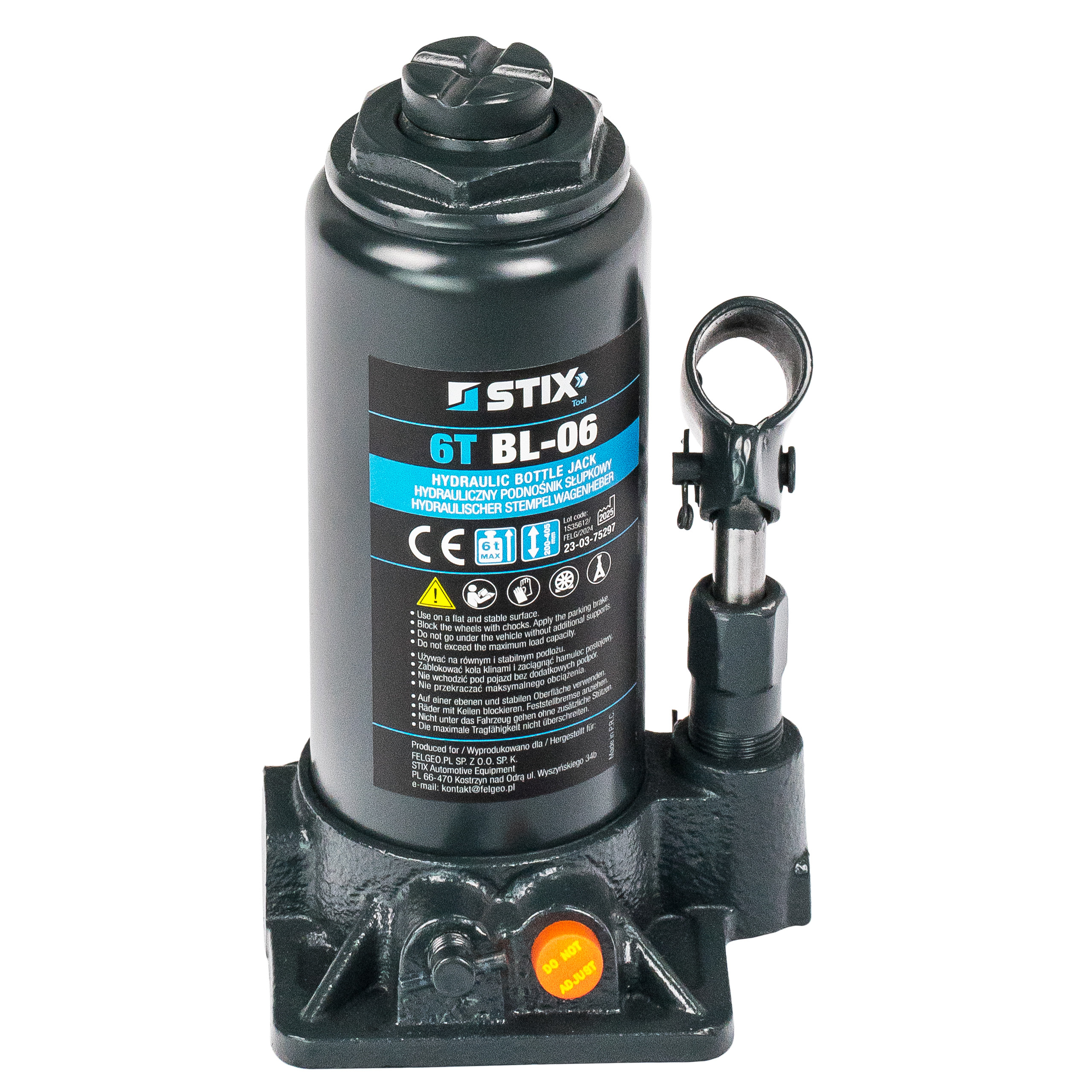 Хидравличен крик тип бутилка 6 тона – STIX