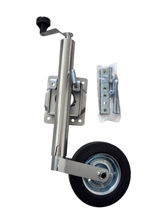 Опорно колело за ремарке и каравана с въртяща се скоба