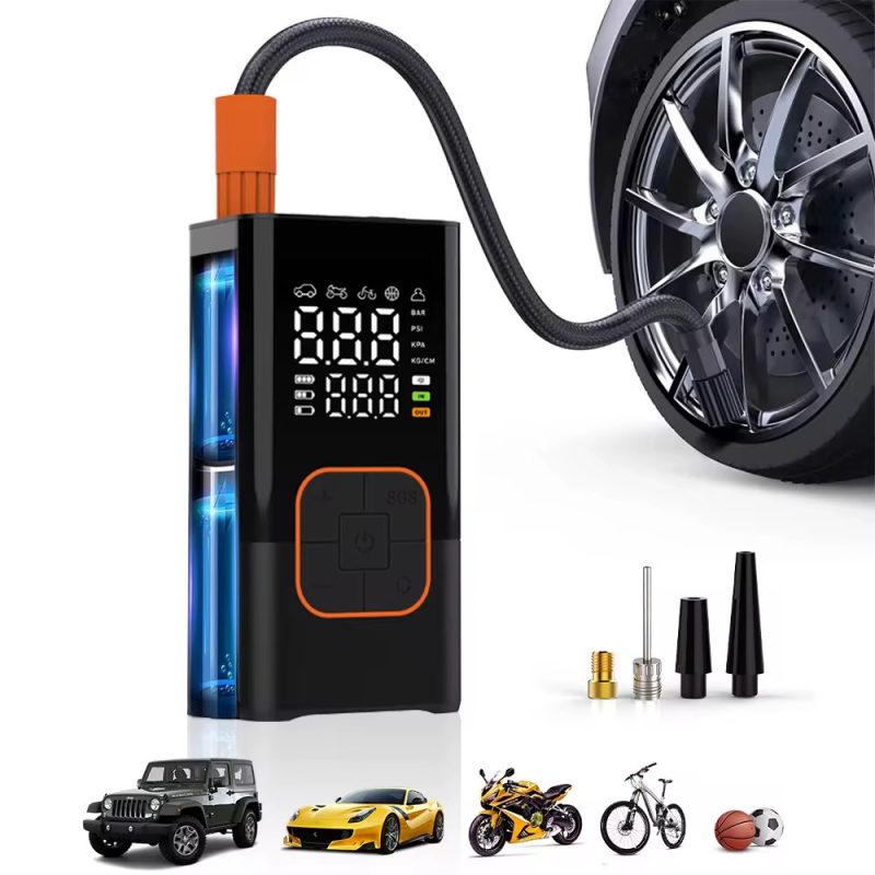 Безжичен дигитален компресор за гуми 10.3 Bar, 4000 mAh