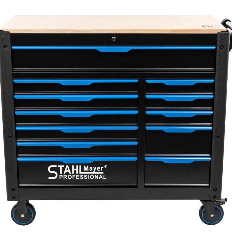 Празен шкаф за инструменти с 12 чекмеджета STAHLMAYER JUMBO XXL